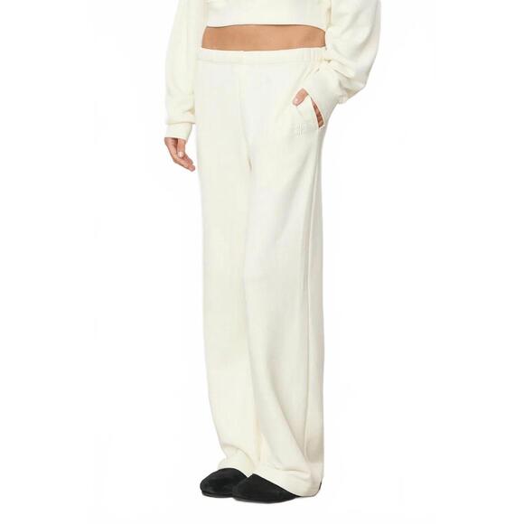 ETERNE Pants - NEW ETERNE oversized wide leg sweatpant in cream